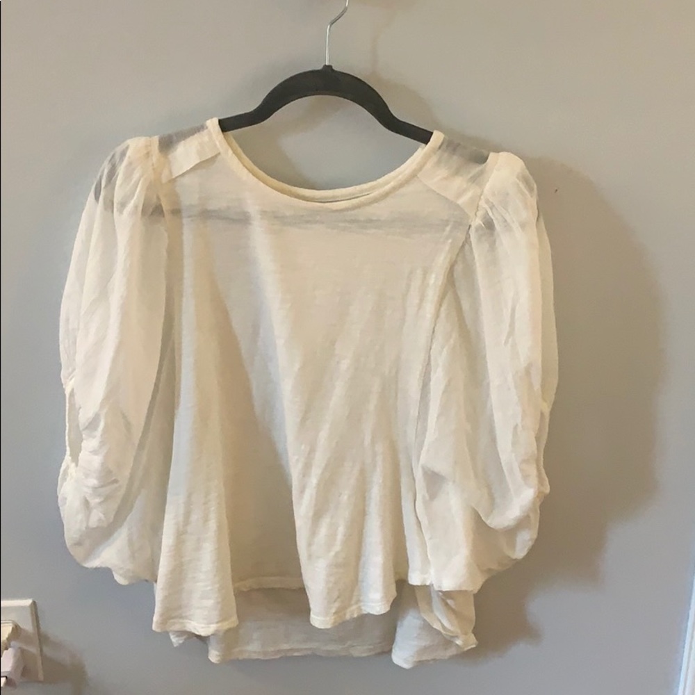 Anthropologie white blouse